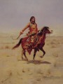Art du cavalier indien occidental Amérindien Charles Marion Russell